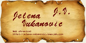Jelena Vukanović vizit kartica
